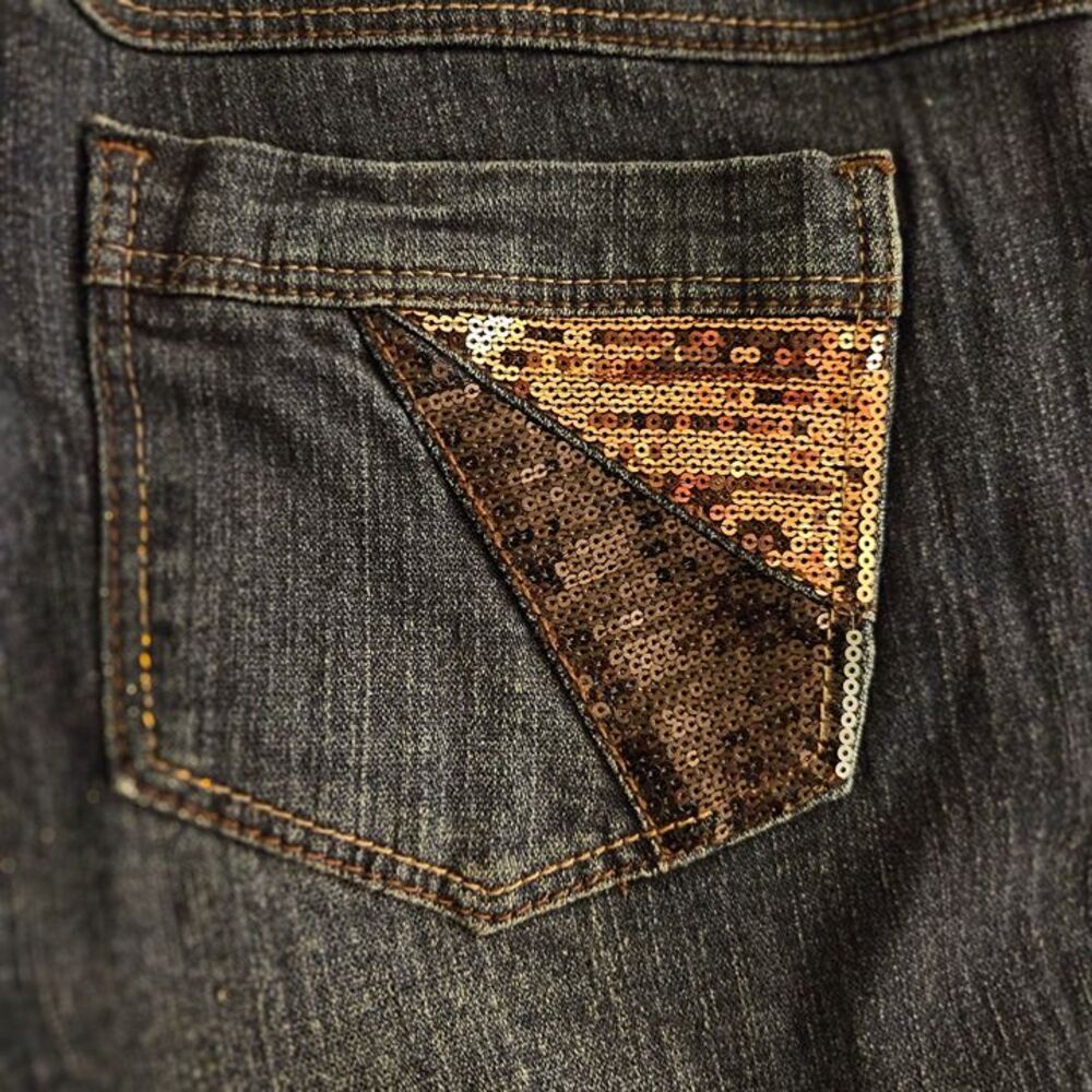 Y2K Flavour Bubblegum 10P Jeans 10S Petite Short 10 P Regular Stretch Flare NEW - Picture 5 of 9